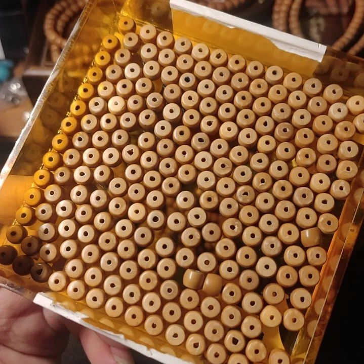 橄榄核手串/手链核尖全无白精工直切6.5两条230粒打包