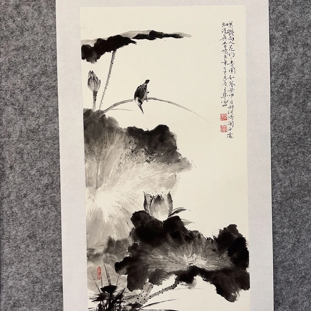 国画花鸟画作品写意