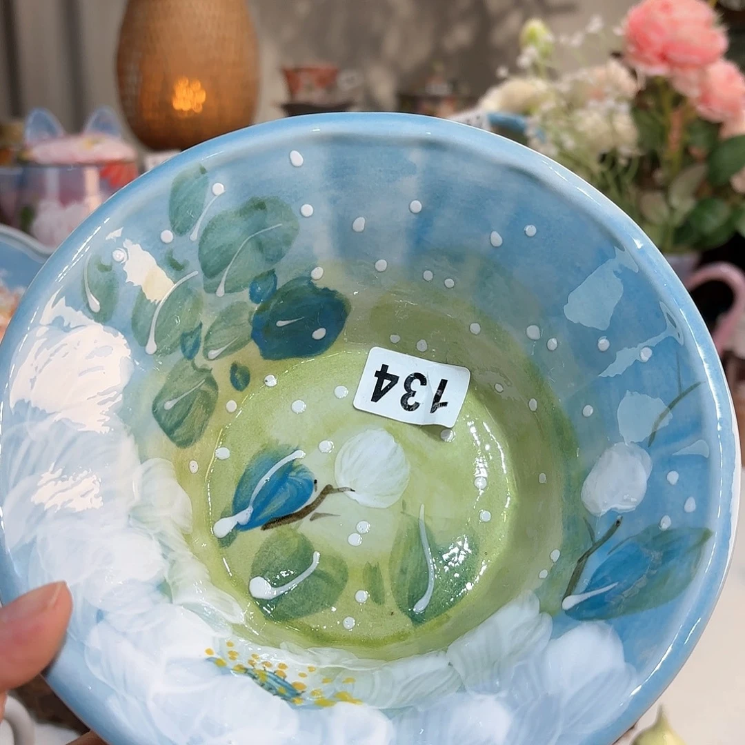 景德镇手绘高温釉下彩陶瓷茶具