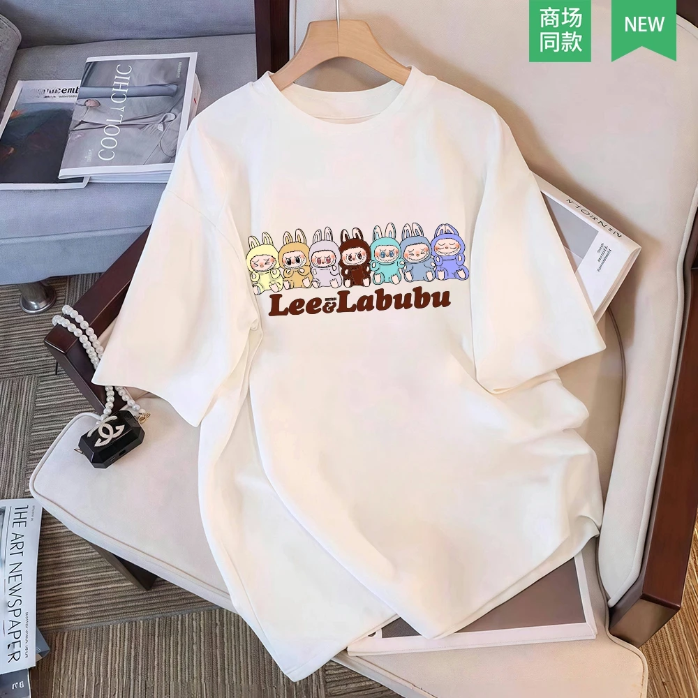 专柜新品丨拉布布LABUBU丨潮玩周边丨夏季纯棉短袖t恤男女潮