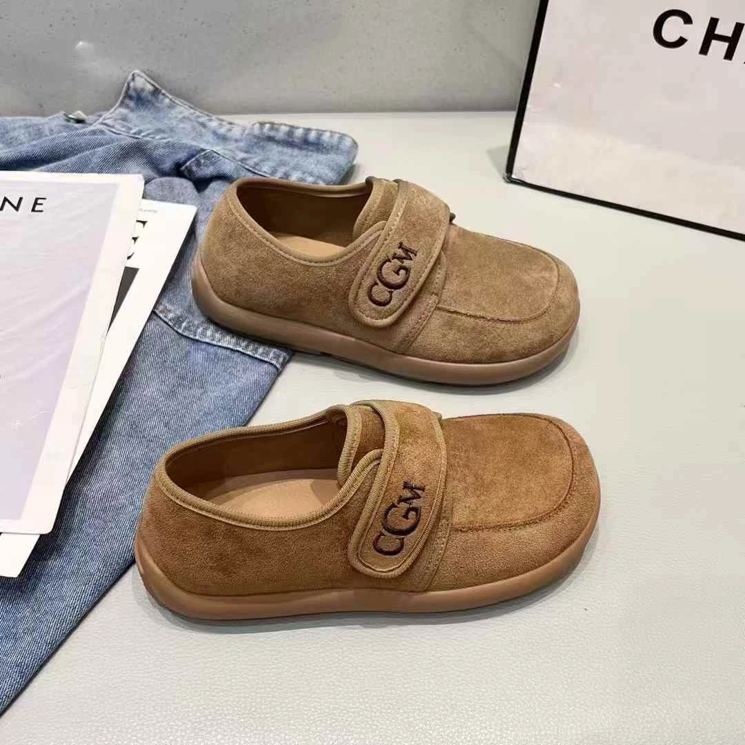 01-146勃肯鞋秋冬季防滑毛毛豆豆鞋