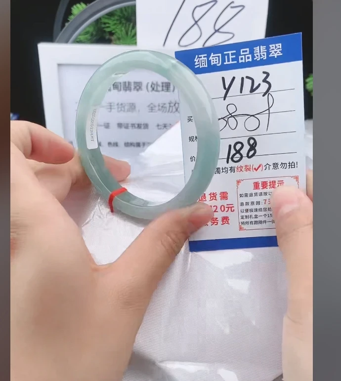 Y123【正品 缅甸翡翠】实物以直播间为准微色差