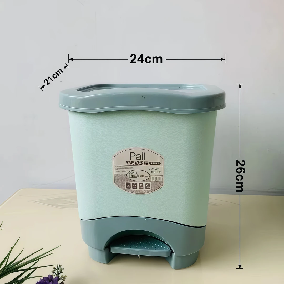 加厚干湿分离防臭防摔垃圾桶脚踏卫生间见外包装按压