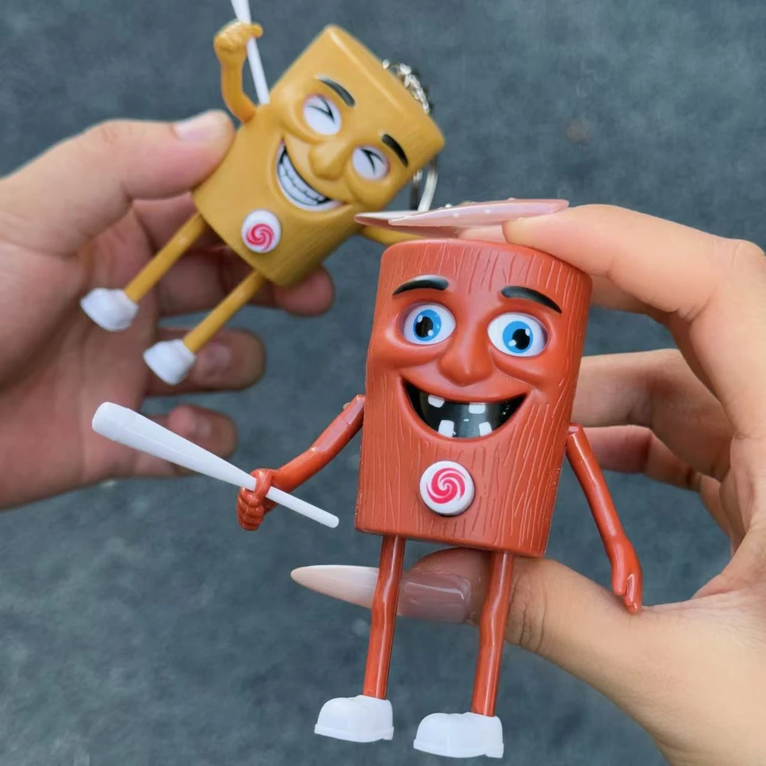 Q版木棍人tungtungsahur变脸公仔儿童玩具礼物美国山海经手办挂件