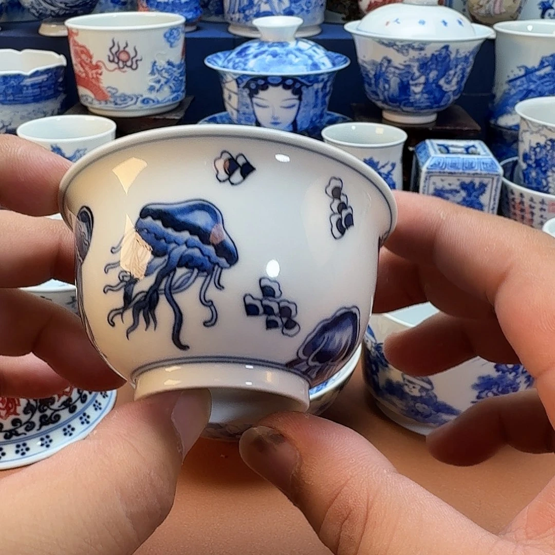 杯子景德镇全手工手绘陶瓷
