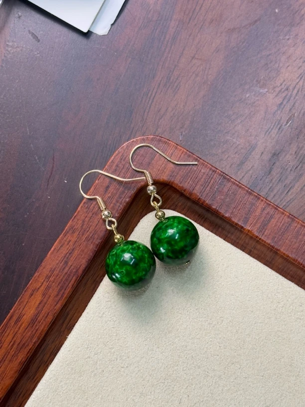 【艺品堂】 14mm球球耳饰 一对