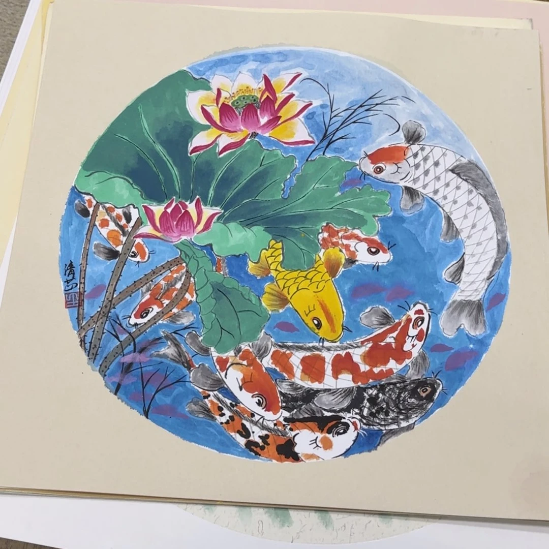 国画33-33卡纸作品艺