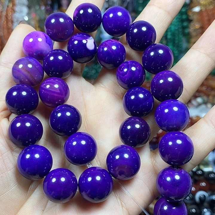 玛瑙/玉髓未镶嵌珠宝半成品地球玛瑙卡14mm