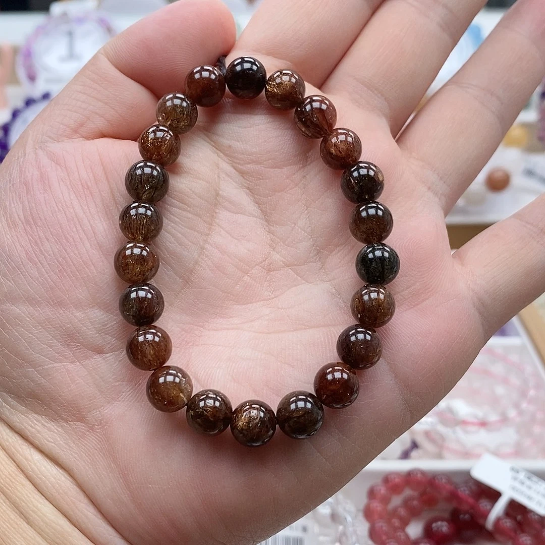 水晶手链未镶嵌黑金超七