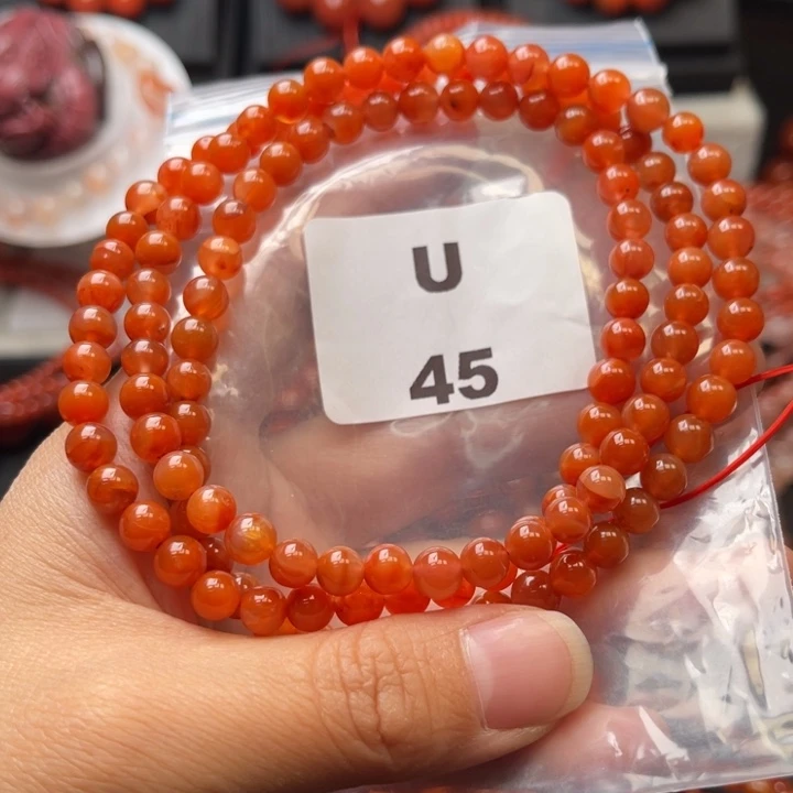 南红玛瑙未镶嵌多样性发货默认微瑕称重6mm