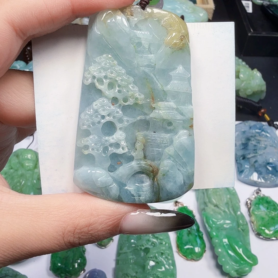 翡翠未镶嵌颈饰翡翠