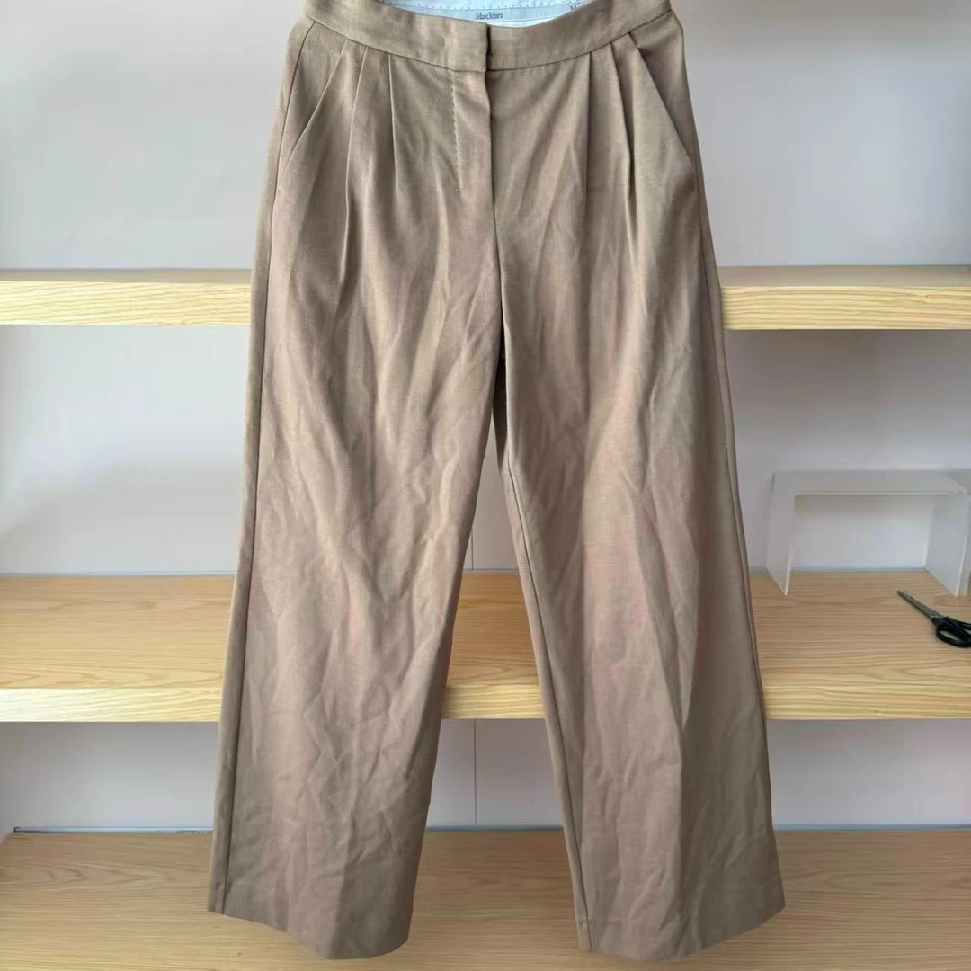 99新 YSL/圣罗兰 二手奢侈品MAXMARA主线米色裤子Z094