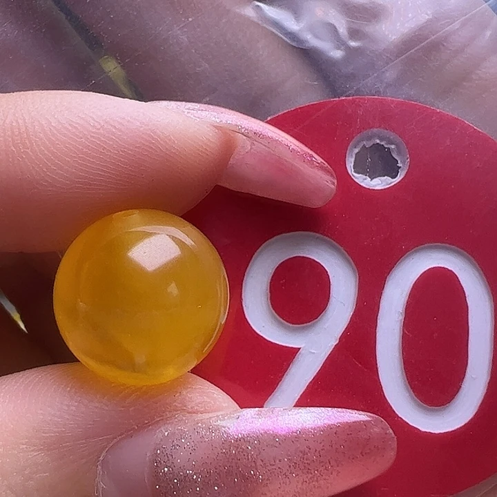 未镶嵌蜜蜡裸石畫*金沙12.9mm圆珠