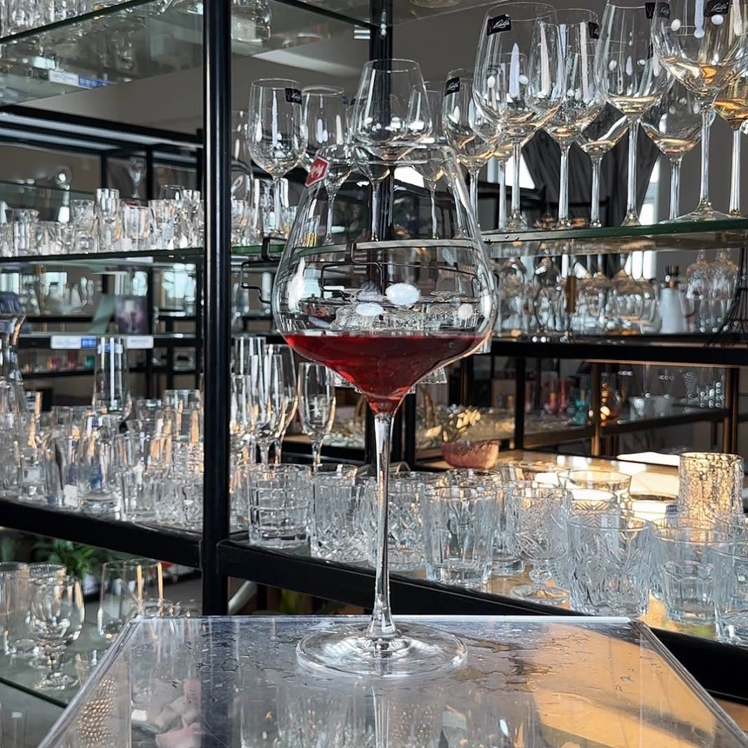 玻璃手柄款720达芬奇勃艮第葡萄酒杯