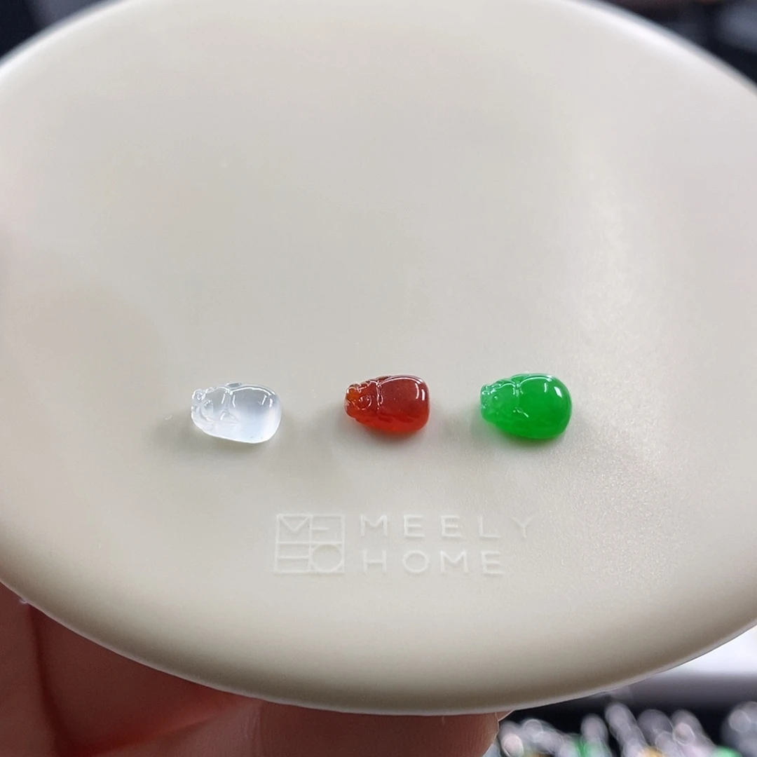 散珠翡翠浓色多宝裸石