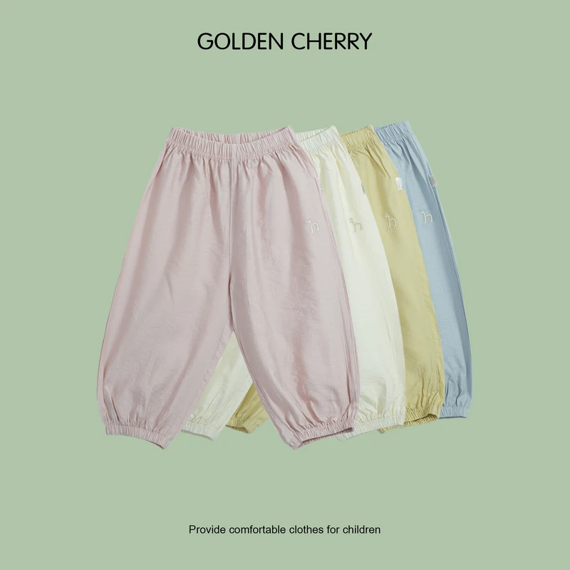 【金樱桃 Golden cherry】小童h小标四色束脚速干休闲裤QDD262