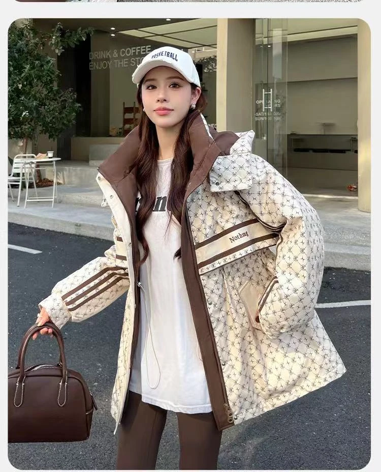 羽绒服女新款女装中长款气质收腰显瘦时尚加厚羽绒韩版加绒