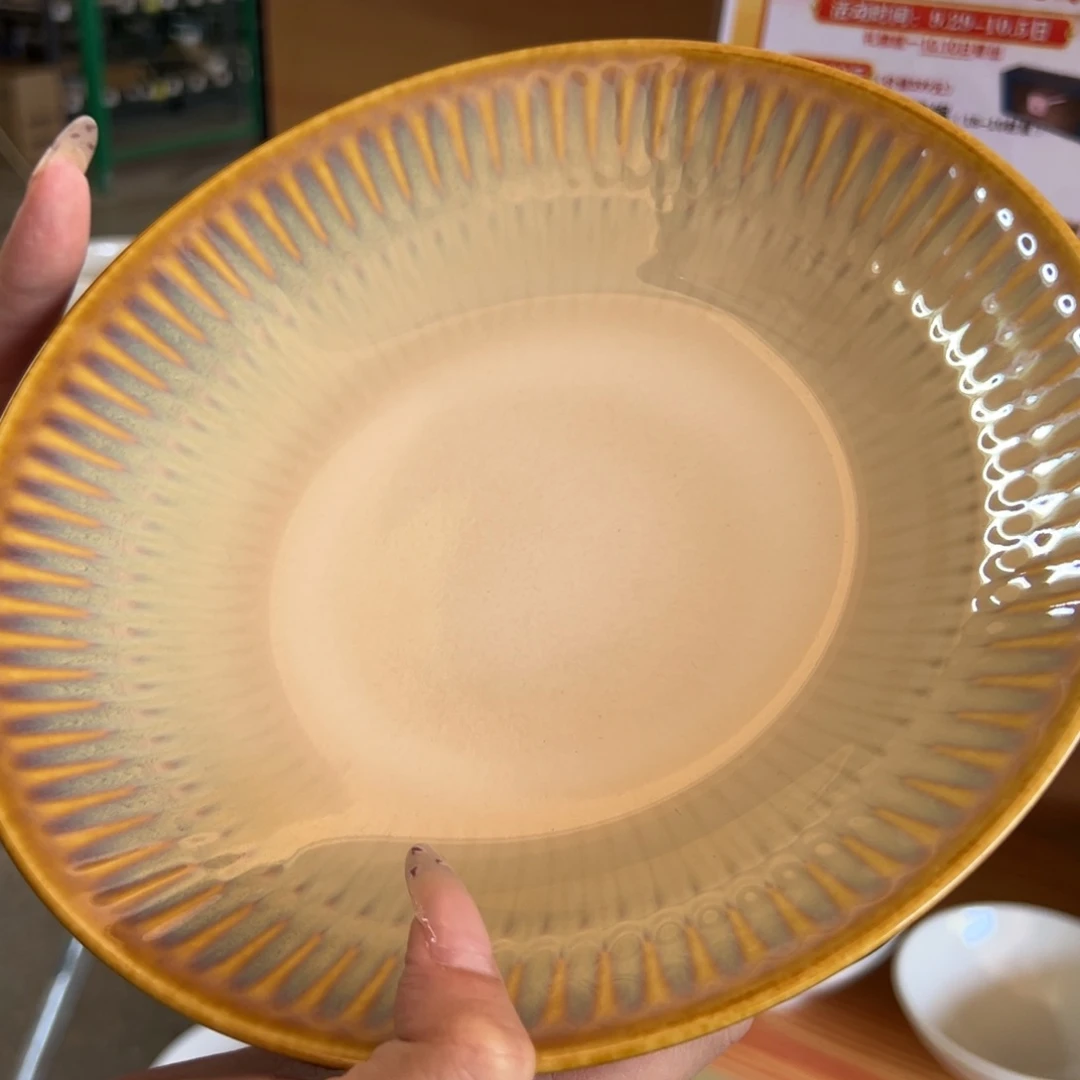 新骨瓷A品 CG5 曼谷棕 雏菊 9寸 深盘