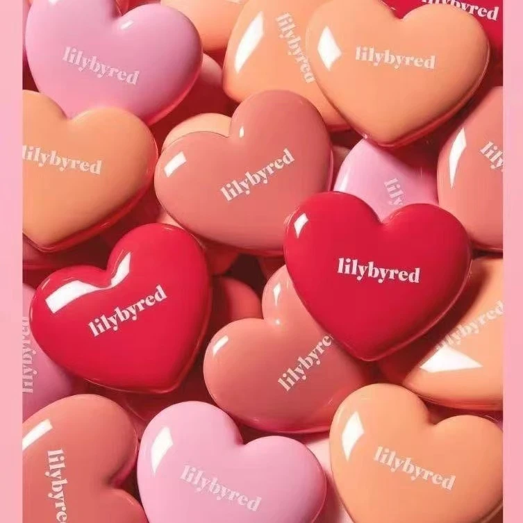 韩国Lilybyred爱心可爱单色腮红膏自然元气少女粉嫩
