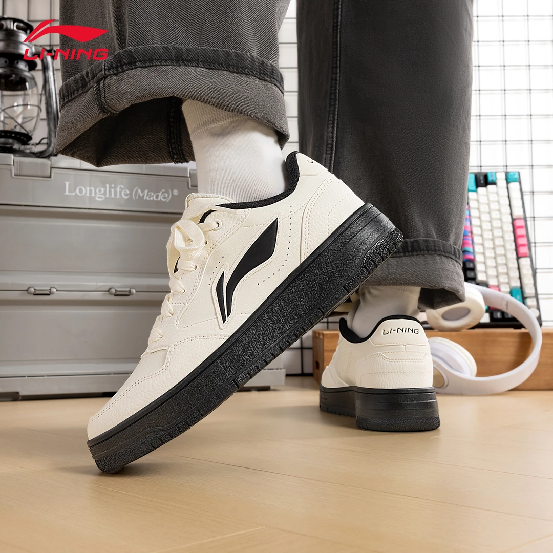 李宁天迹板鞋男鞋2025夏季新款学生街头风透气时尚百搭潮流运动鞋