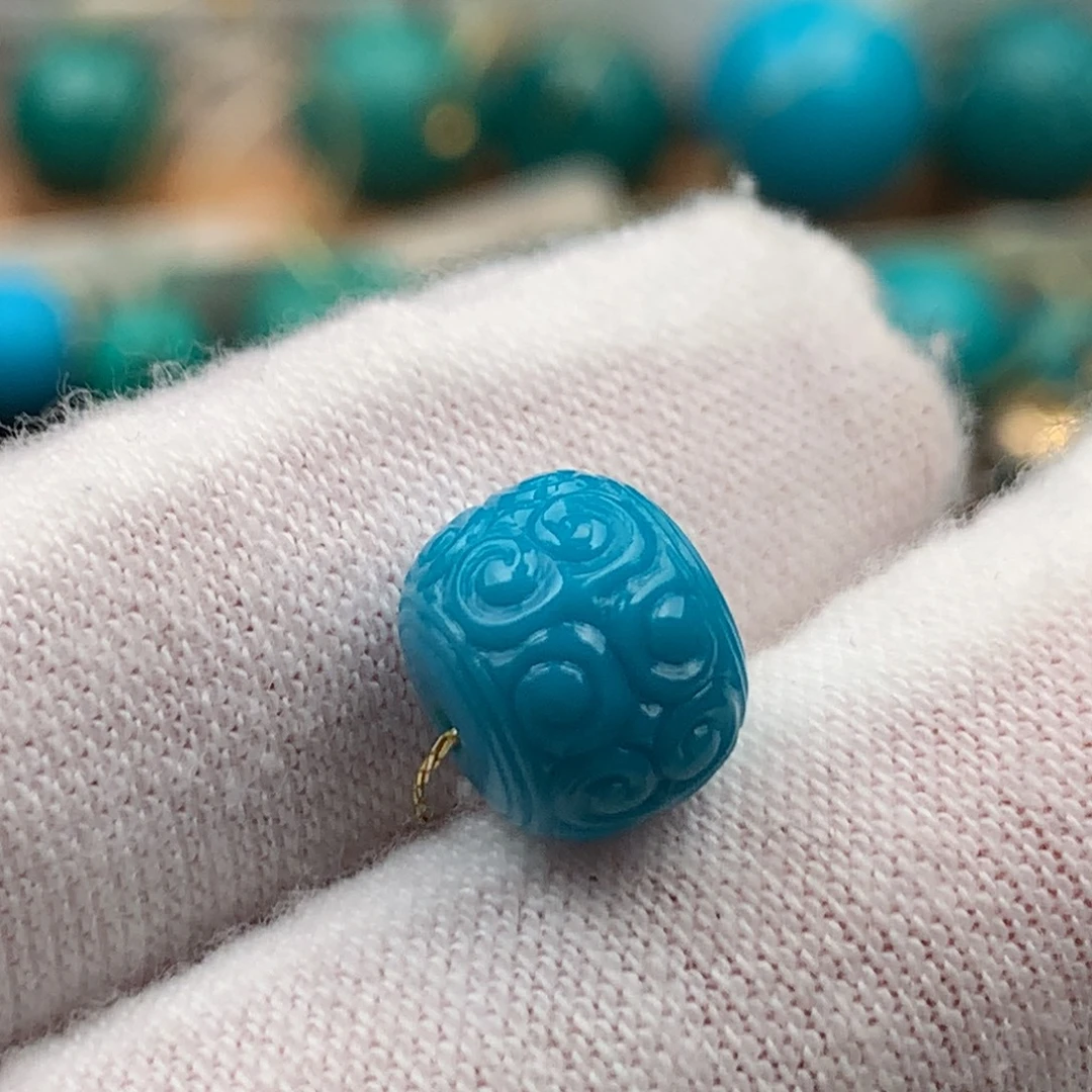 绿松石未镶嵌发饰9.6mm