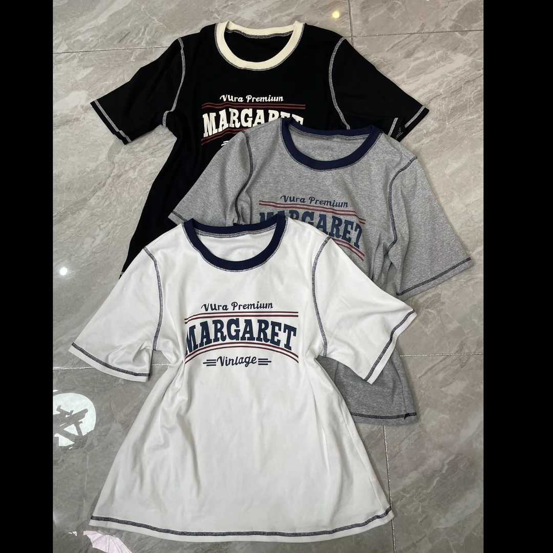 411.字母短袖T恤衫2670款衣长约63