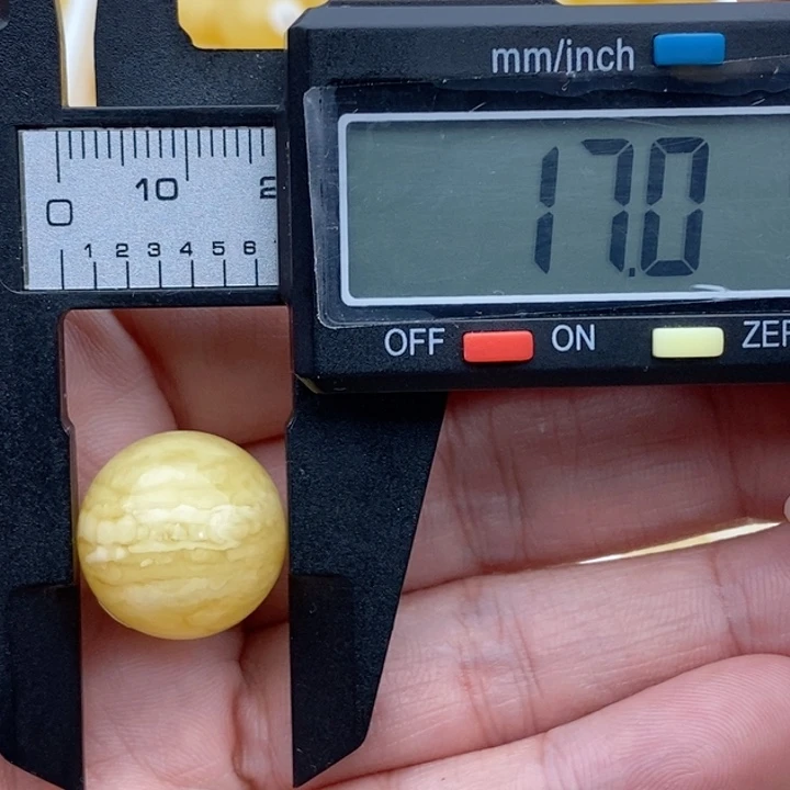 未镶嵌琥珀裸石蜜蜡圆珠