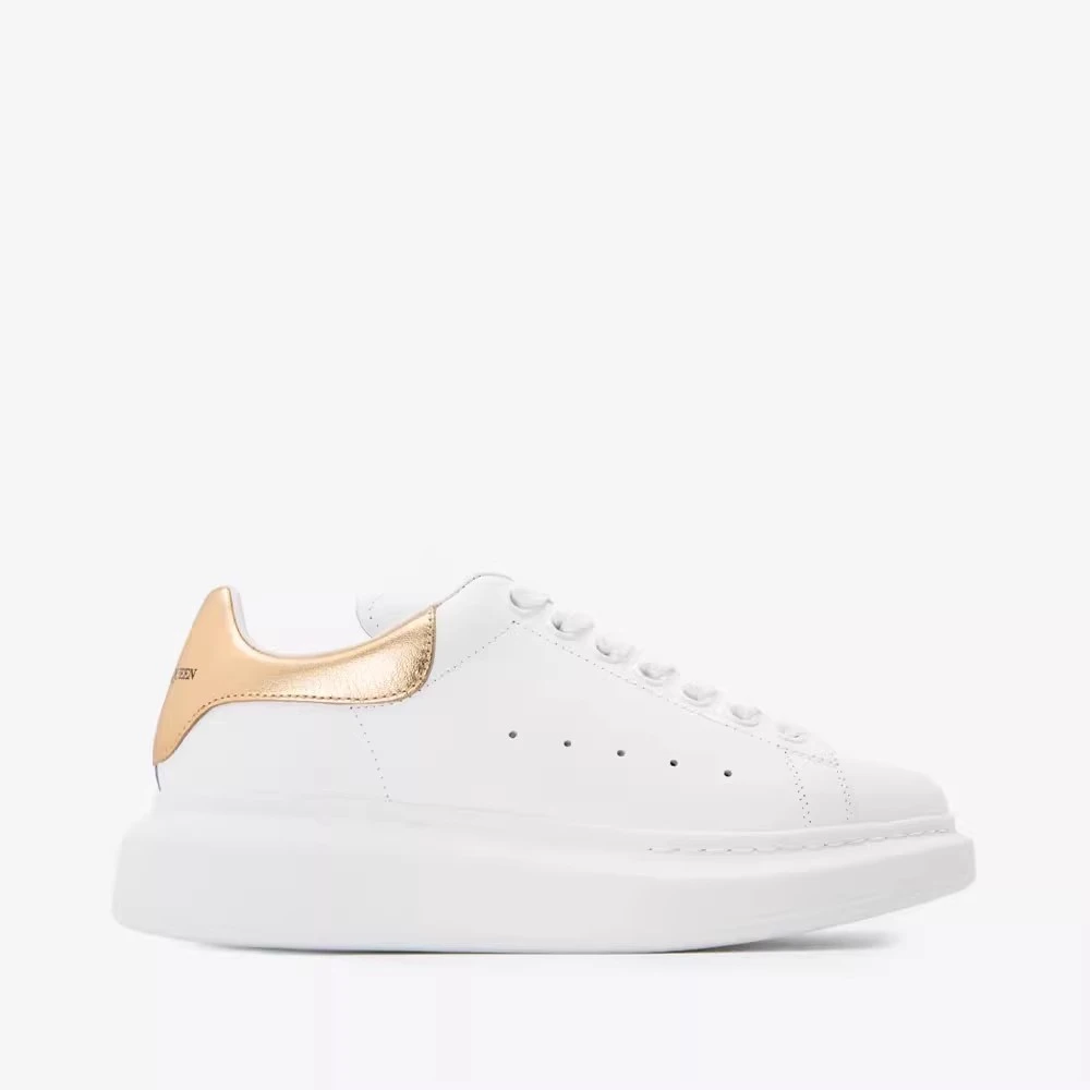 全新未使用ALEXANDER MCQUEEN麦昆牛皮男士休闲鞋553770WHFBU9075