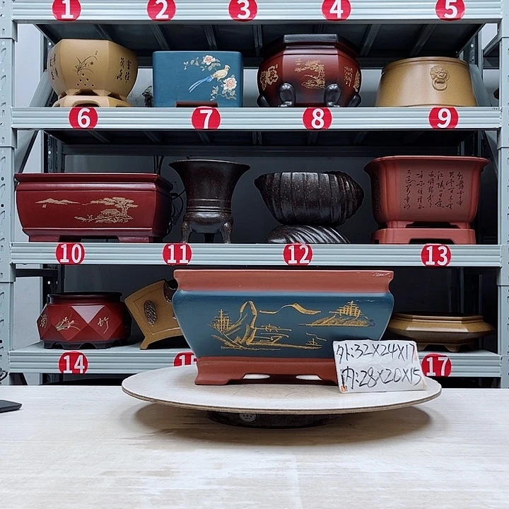 紫砂花盆紫砂花盆