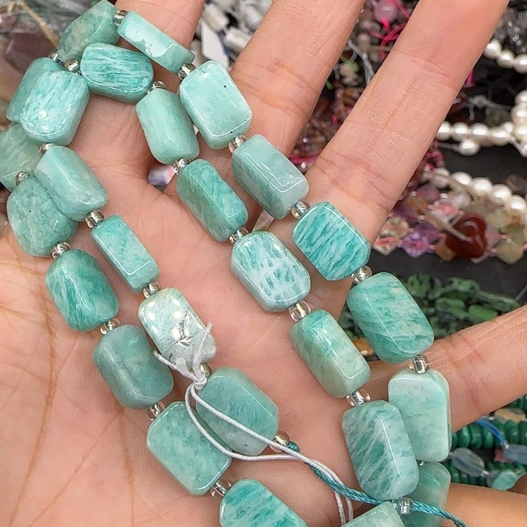 玛瑙/玉髓合金珠宝半成品天河石8mm牌子一条