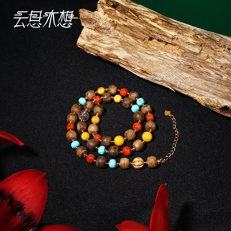 沉香Ysimo-X云思木想 多宝沉香 多宝锁骨链项链13601