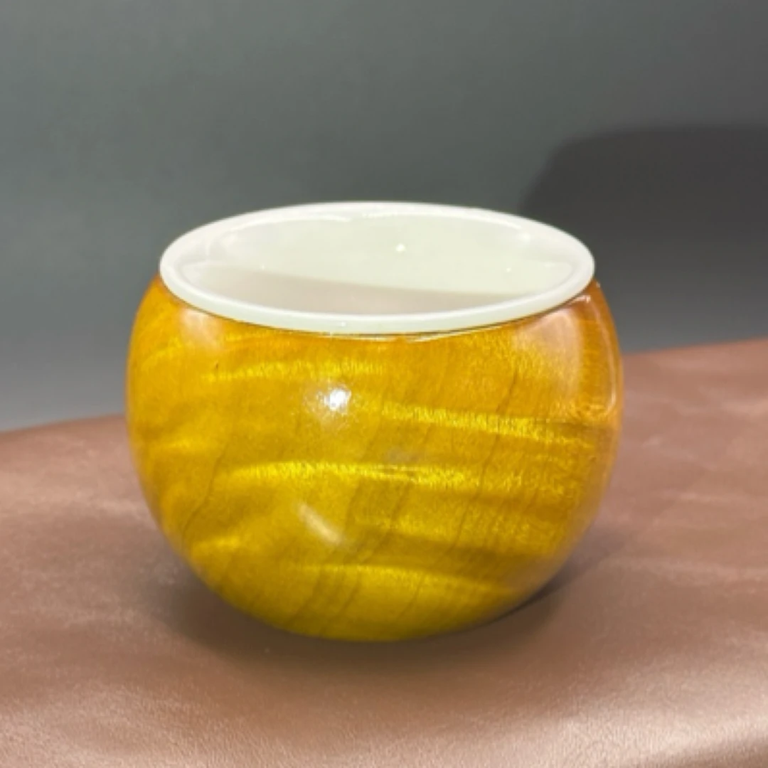 金丝楠新料茶杯（水波纹）