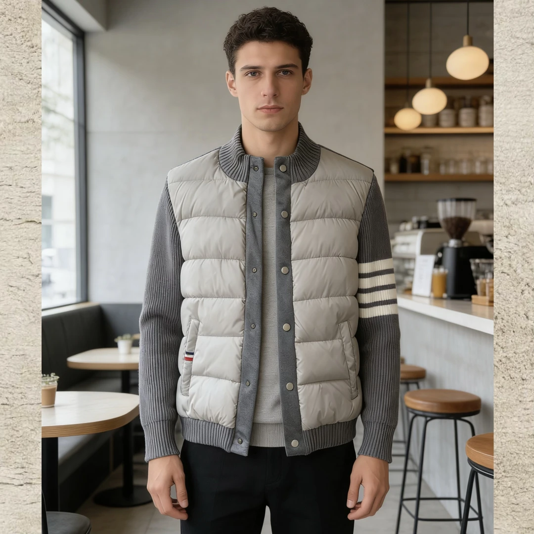 2025欧洲站高奢冬季高定棉服外套男