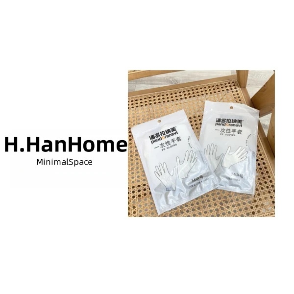 抗水防油，高韧牢固，不易渗透多用途一次性PE手套 H0746