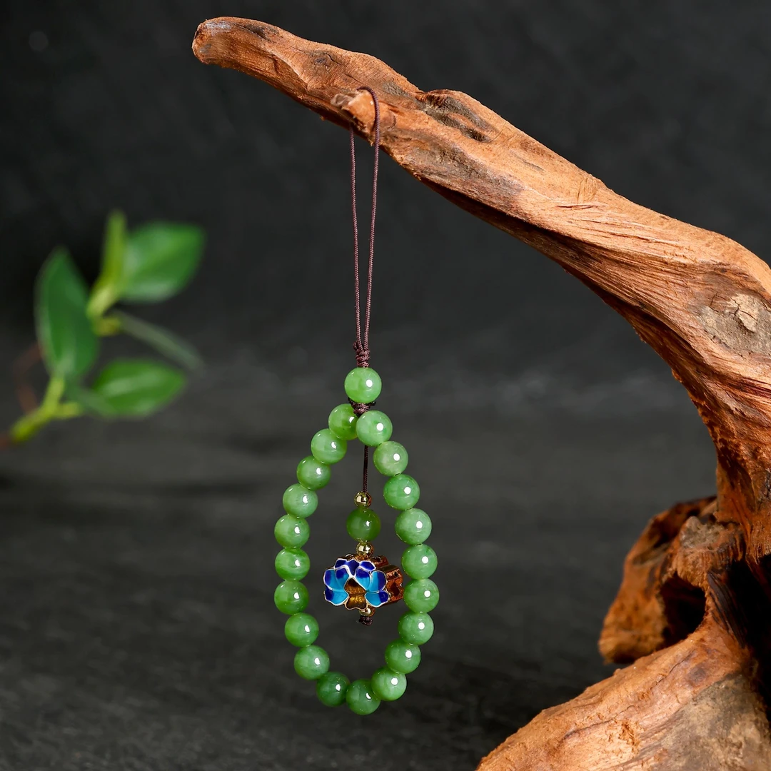 【矿姐珠宝】圆珠圆环挂件手机链不备注多样性发一