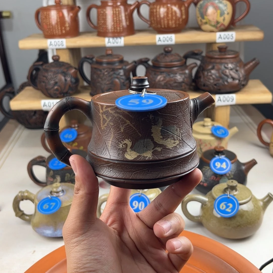 壶180cc 建水紫陶全手工制作，老匠人传承手艺