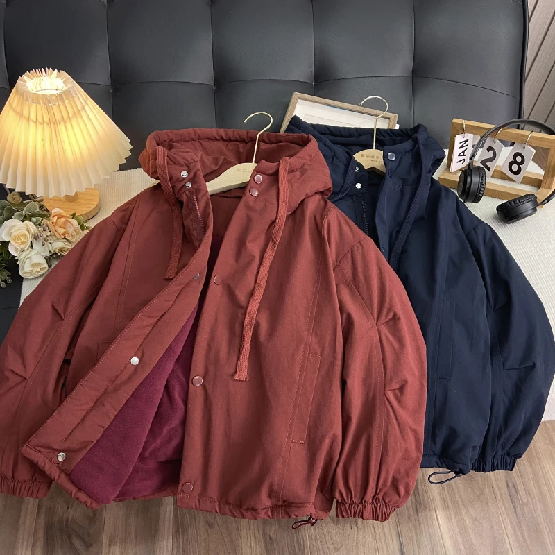 佑妈家童装儿童夹棉加厚外套中大童二棉棉服男女童潮款薄棉袄