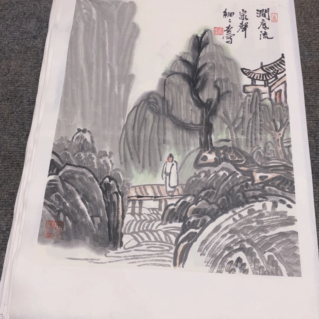 国画1.4平尺纯手绘国画作品