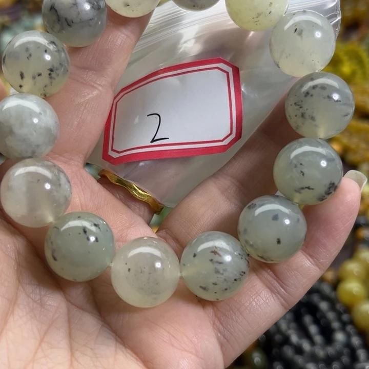 未镶嵌蛇纹石玉手链