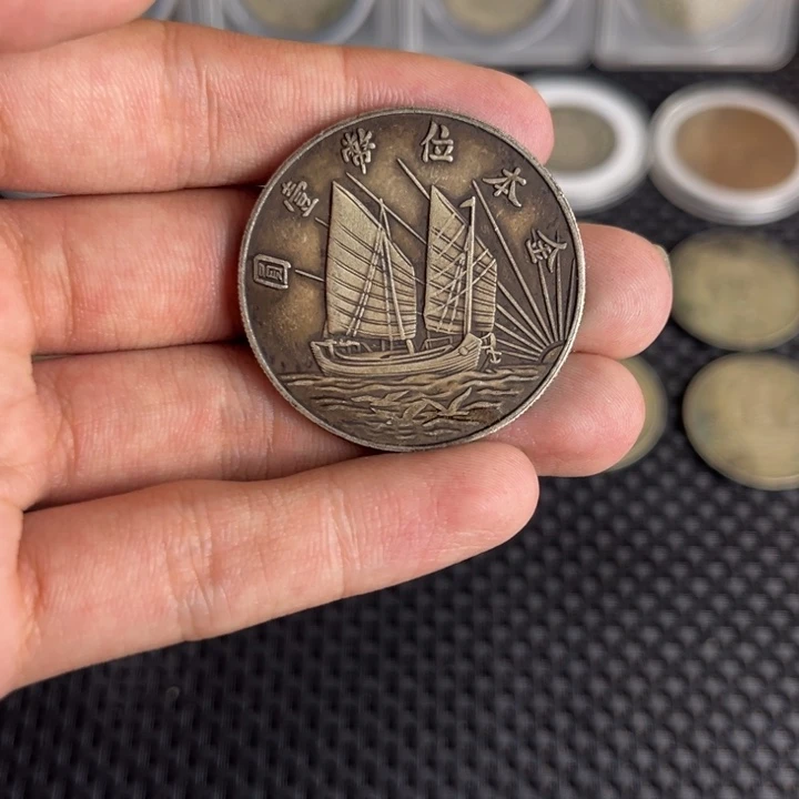 金属大头龙洋船洋工艺品