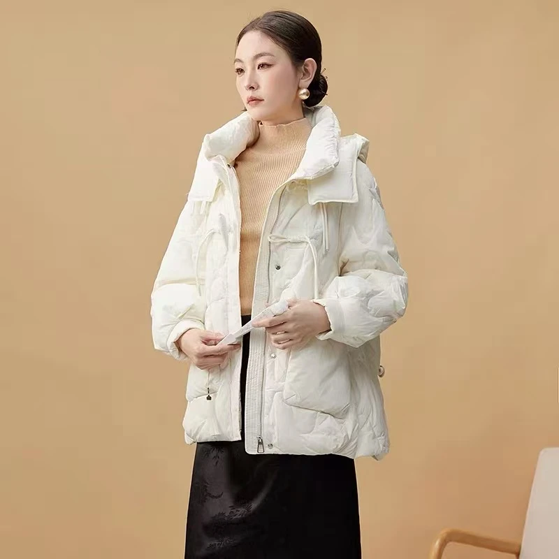 【F3919】休闲时尚收腰洋气简约中长款潮流外套