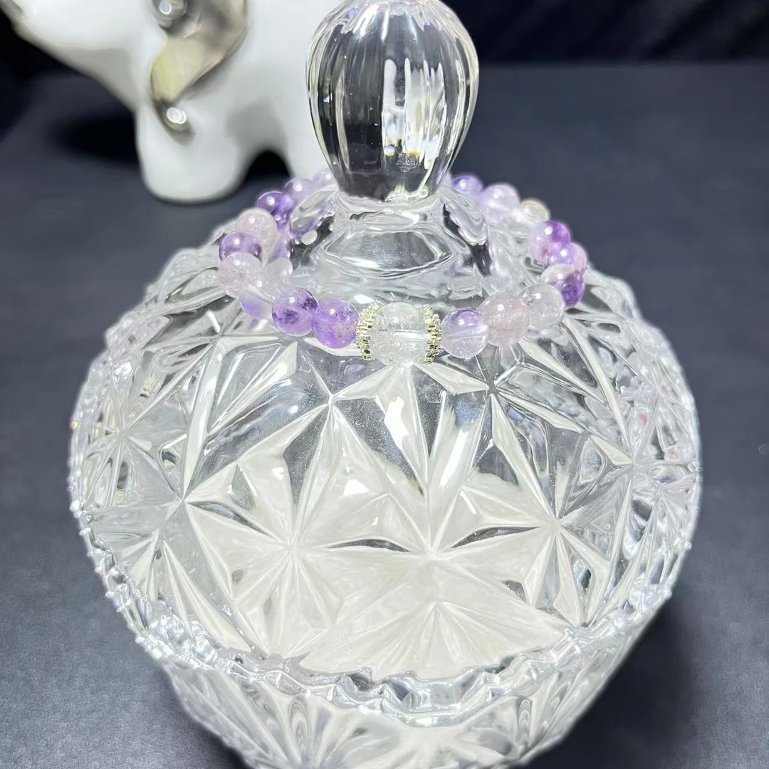 【星河叠雪】天然紫水晶手串时尚女王精美单圈素款