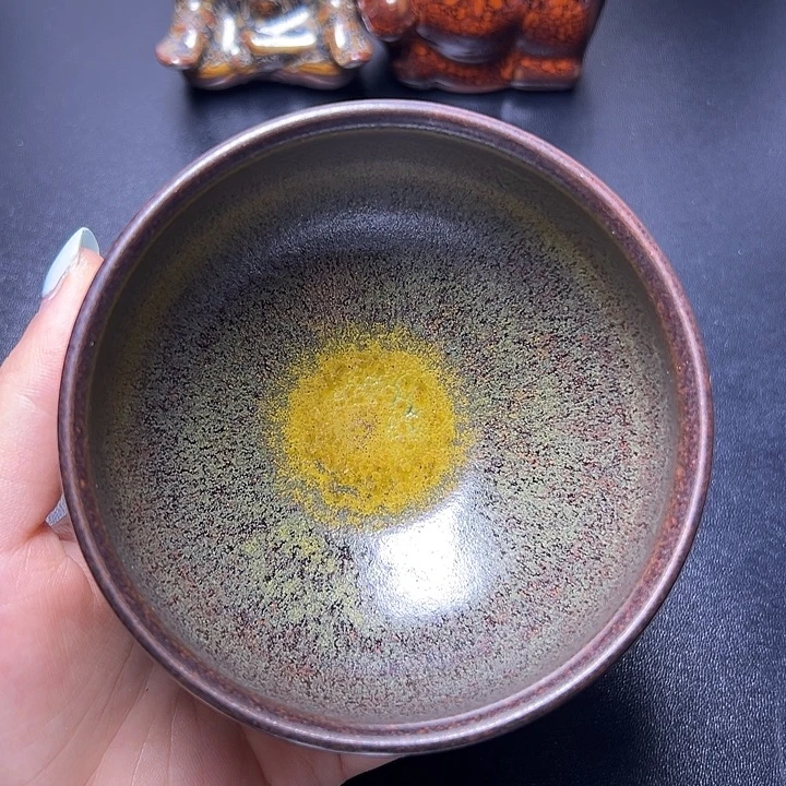 茶盏建盏太阳花主人杯