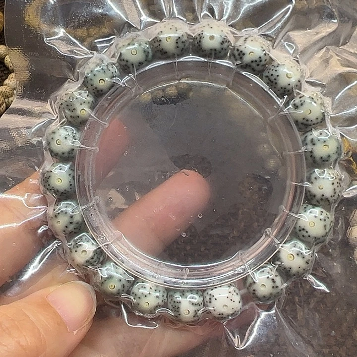 手串星月菩提海南原生态11石玉料大眼睛