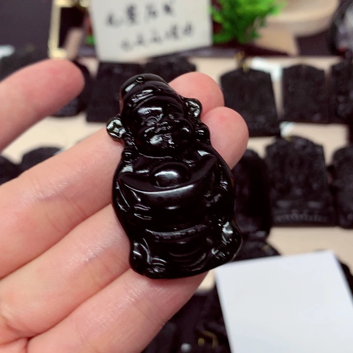 天然缅料a货钢琴黑特色题材挂件