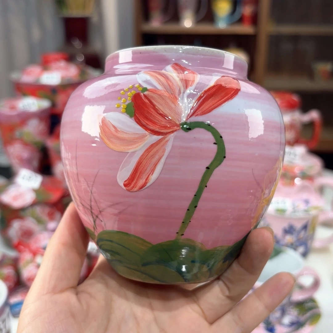 景德镇手绘高温釉下彩陶瓷茶具