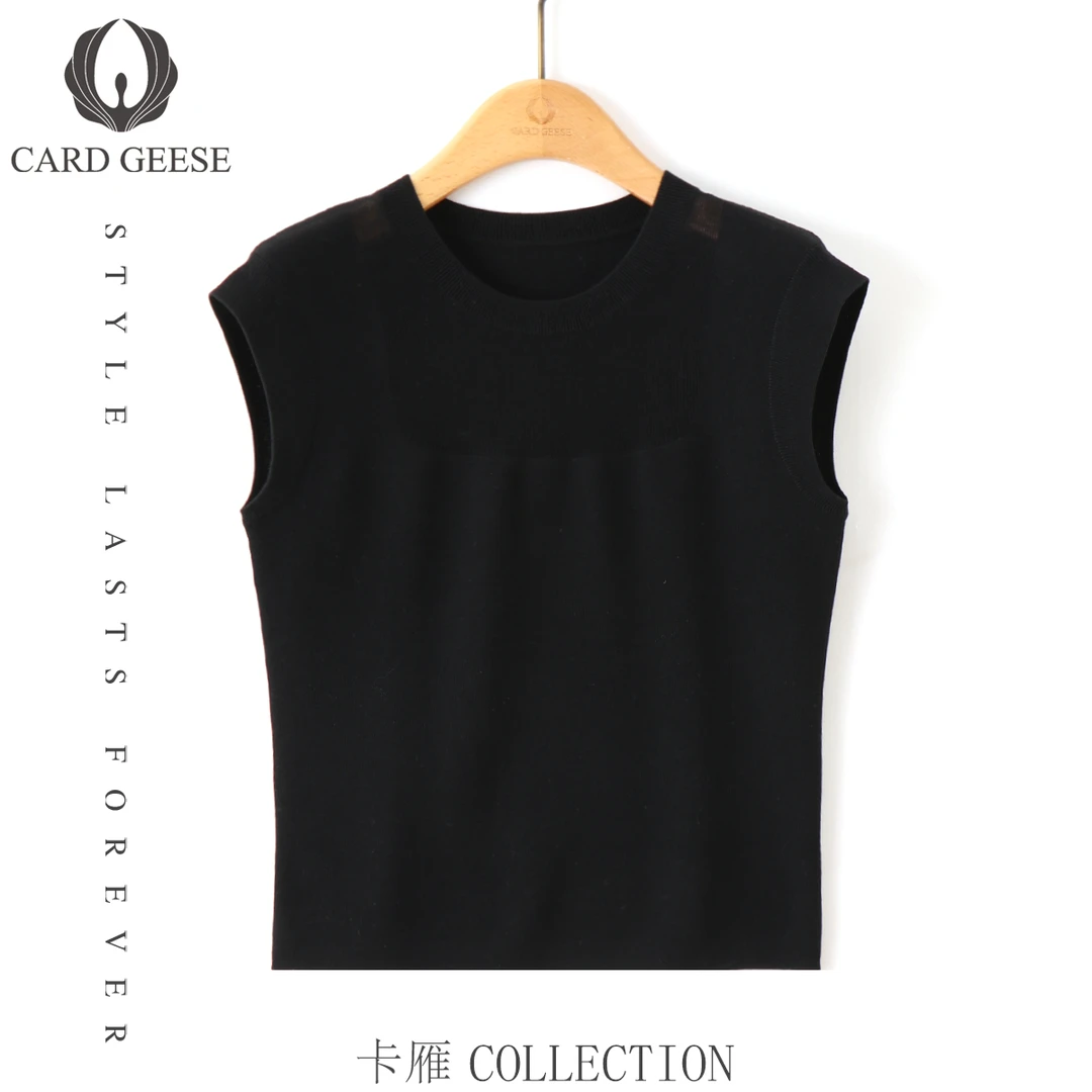 Card&Geese/卡雁【百搭T】无袖套头上衣MYJ-25M1020-T7562A-1