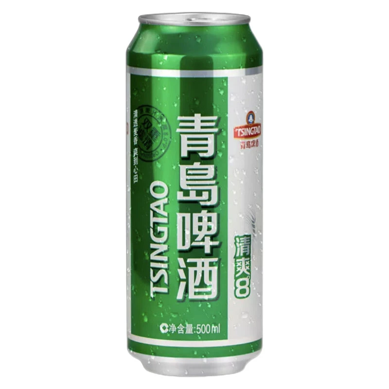 青岛啤酒（TsingTao）清爽8°P啤酒500ml罐装