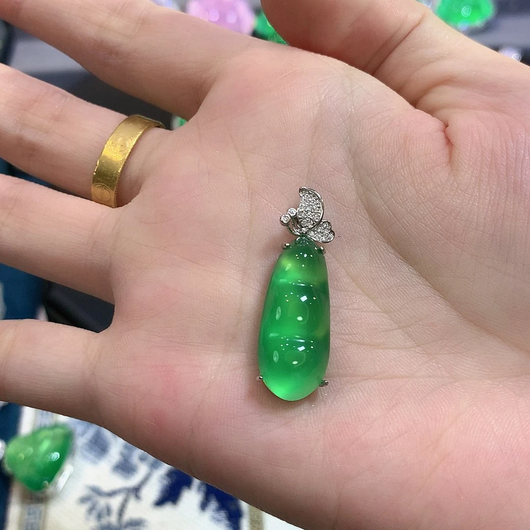 银S925镶嵌颈饰玛瑙/玉髓Y*