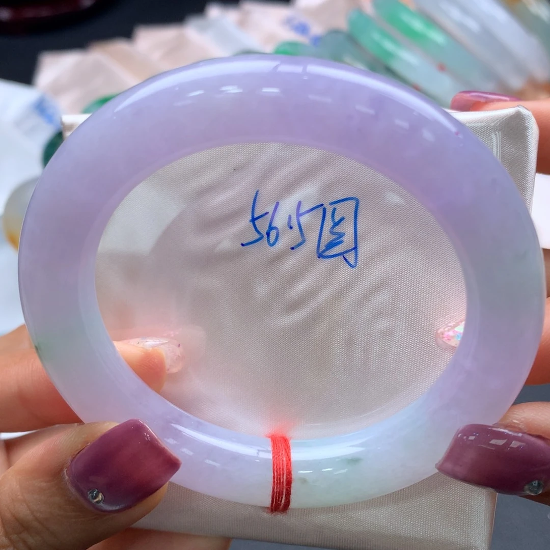 翡翠未镶嵌手镯7号